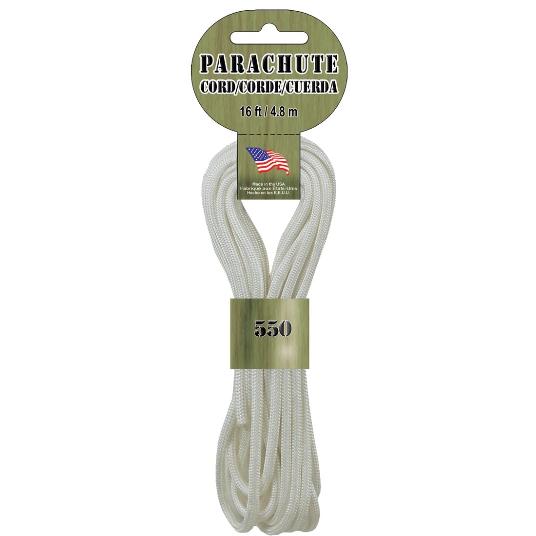 White Parachute Cord