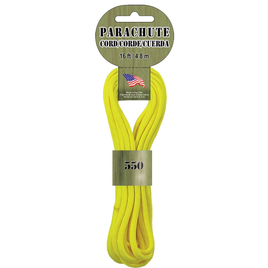 Neon Yellow Parachute Cord