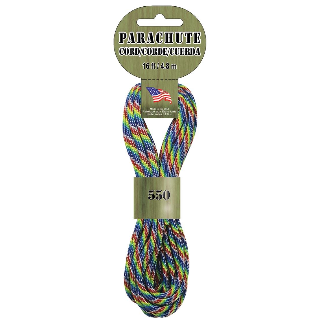 Rainbow Camo Parachute Cord