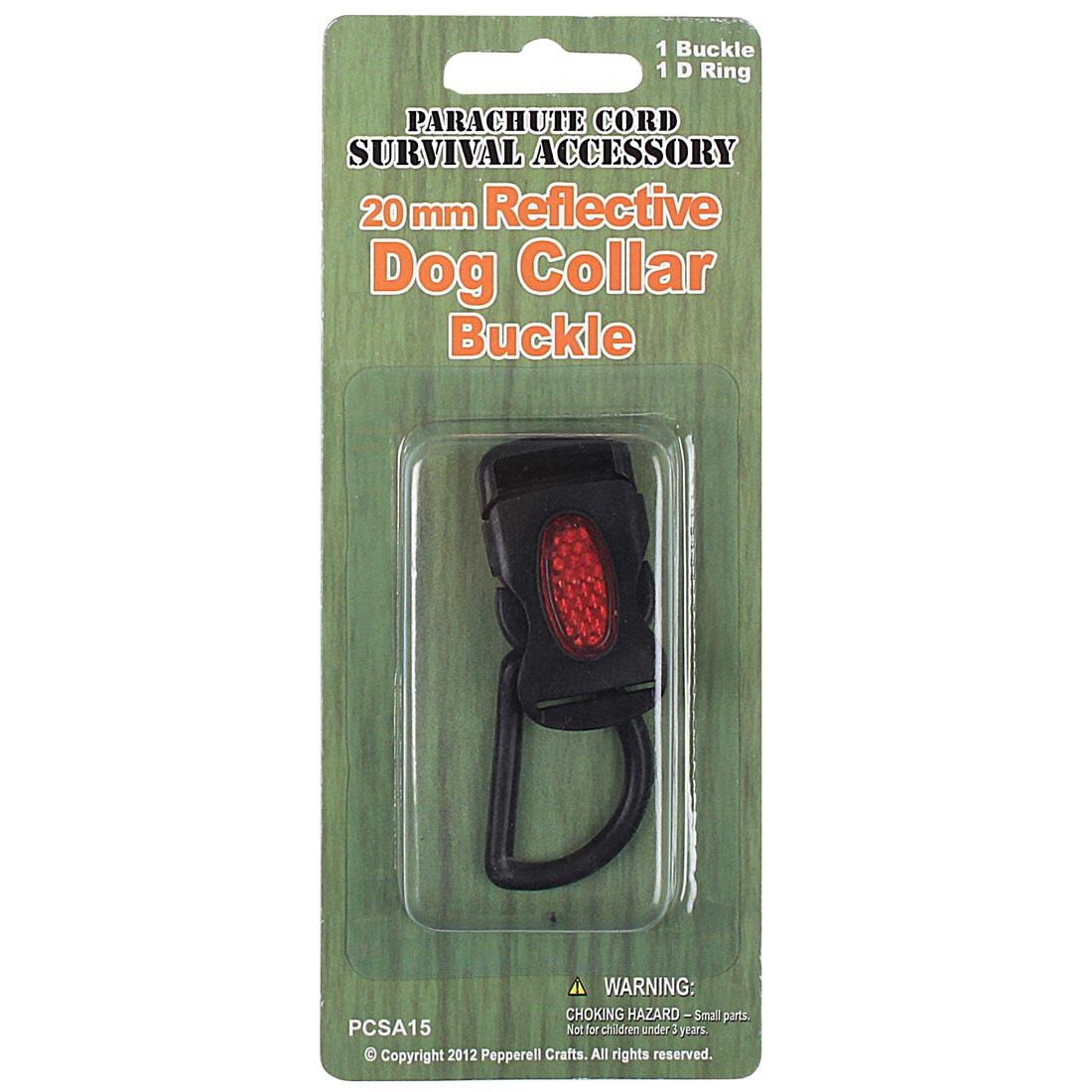 Parachute Cord Accessory Reflective Dog Collar Buckle