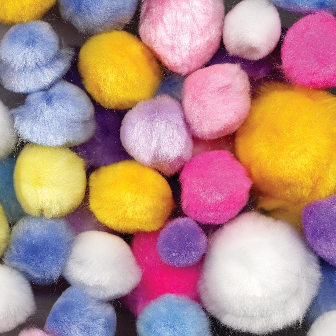 Pastel Colors Pepperell Pom Poms