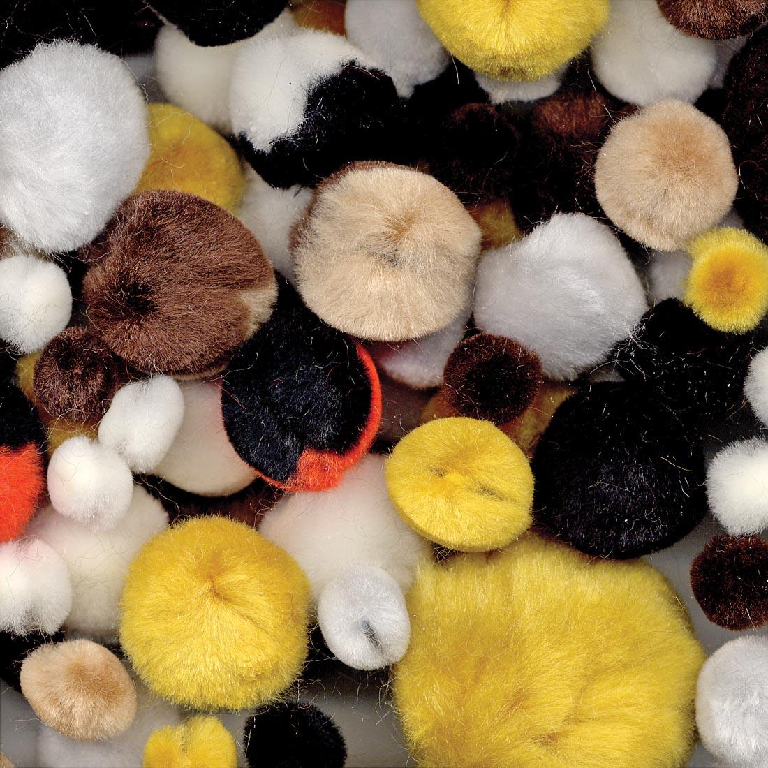 Animal Colors Pepperell Pom Poms