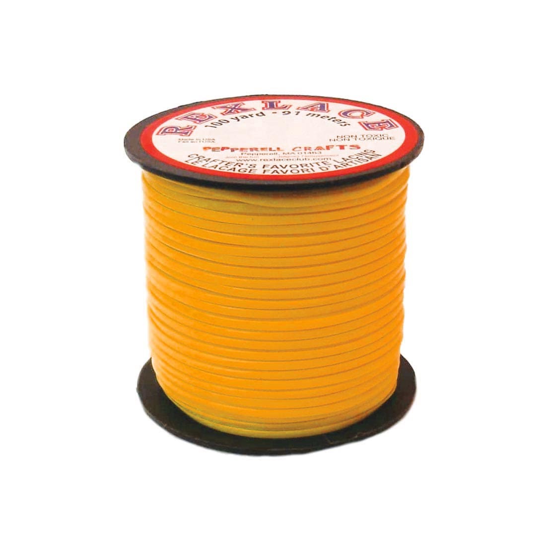 Yellow Rexlace Vinyl Craft Lacing
