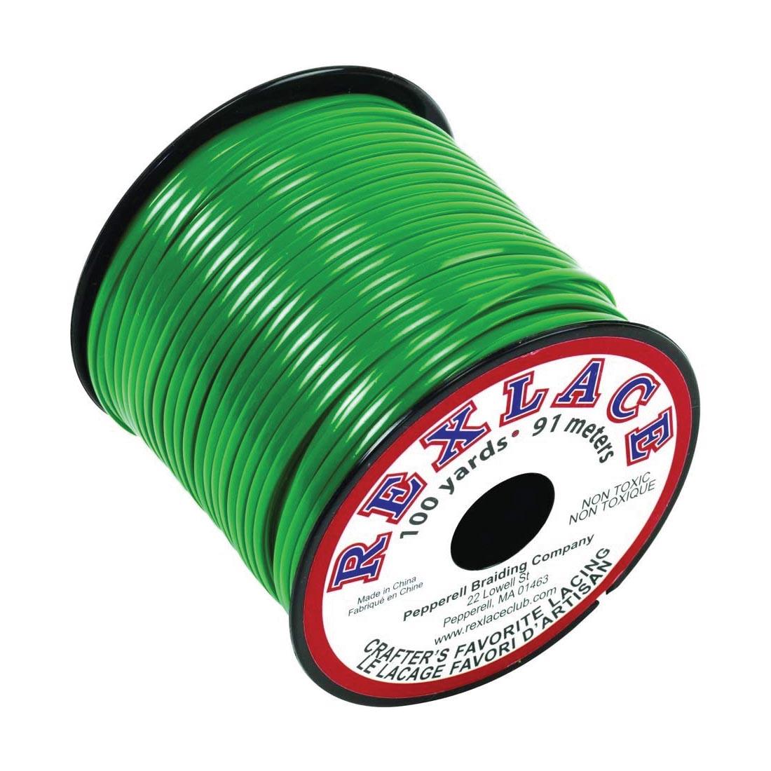 Kelly Green Rexlace Vinyl Craft Lacing