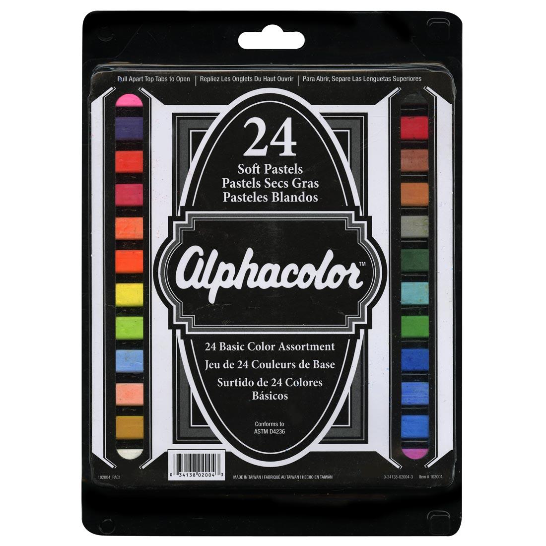 Alphacolor Soft Pastels 24-Color Set