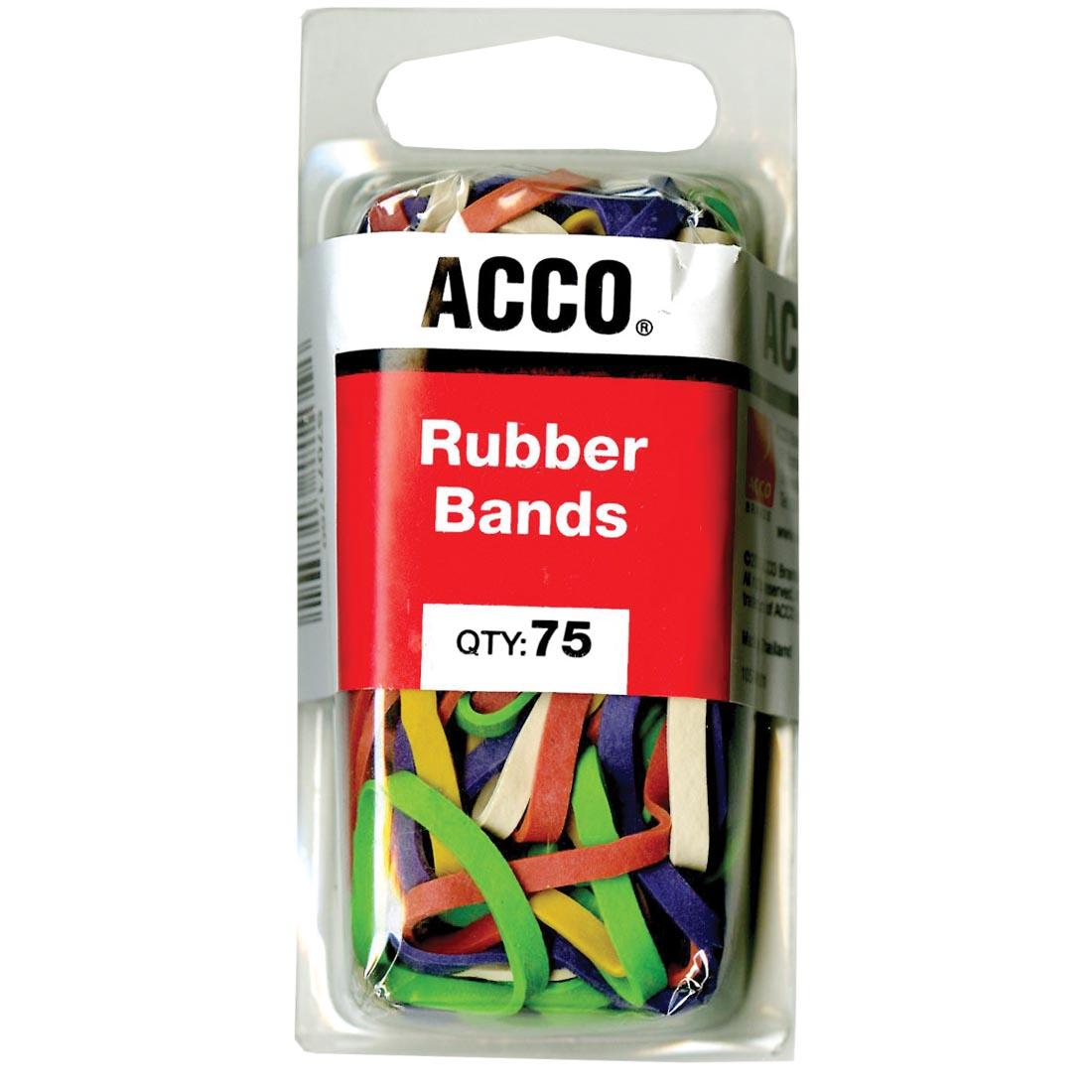 Package of Acco rubber bands