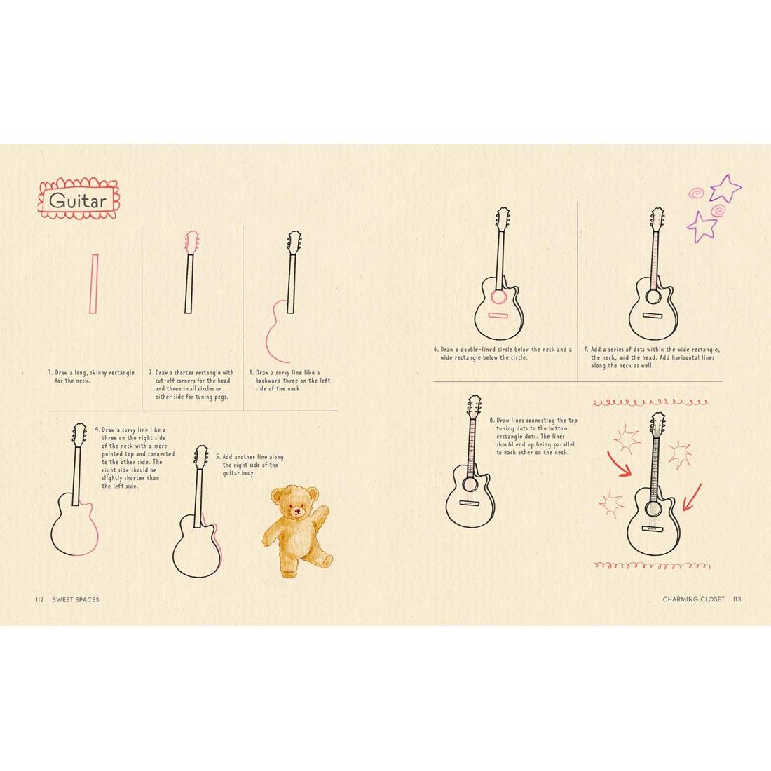 pages from Sweet Spaces: Learn To Doodle The Coziest Corners book