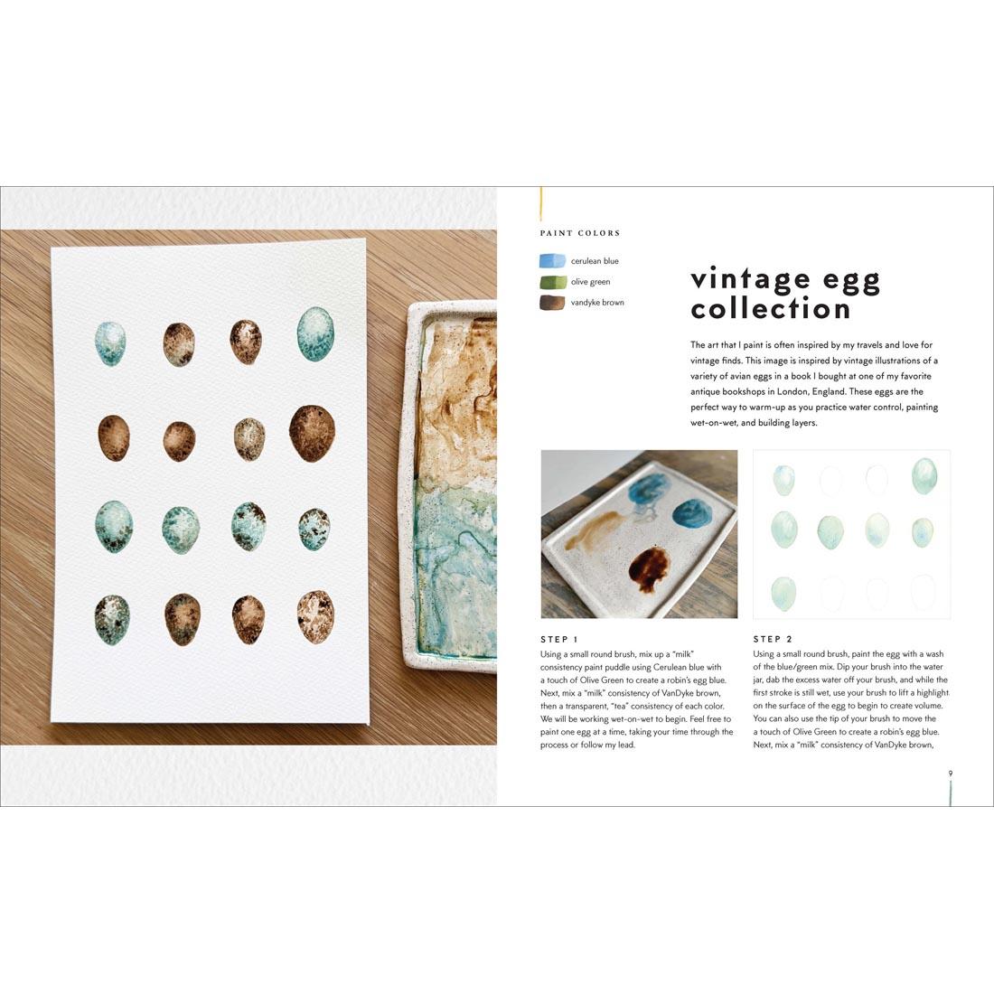 2 pages from the Watercolor Made Simple Workbook
