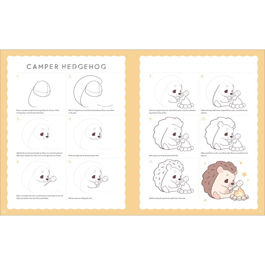 pages from Cute Chibi Cozy Animals: Learn How to Draw 65 Snuggly Friends book