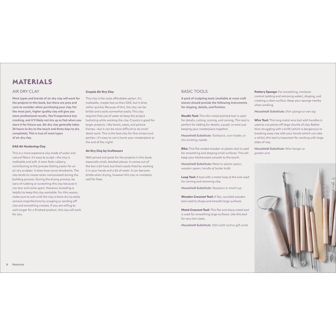 pages from Air-Dry Masterpieces: Over 50 Creative Projects for Everyday Spaces book