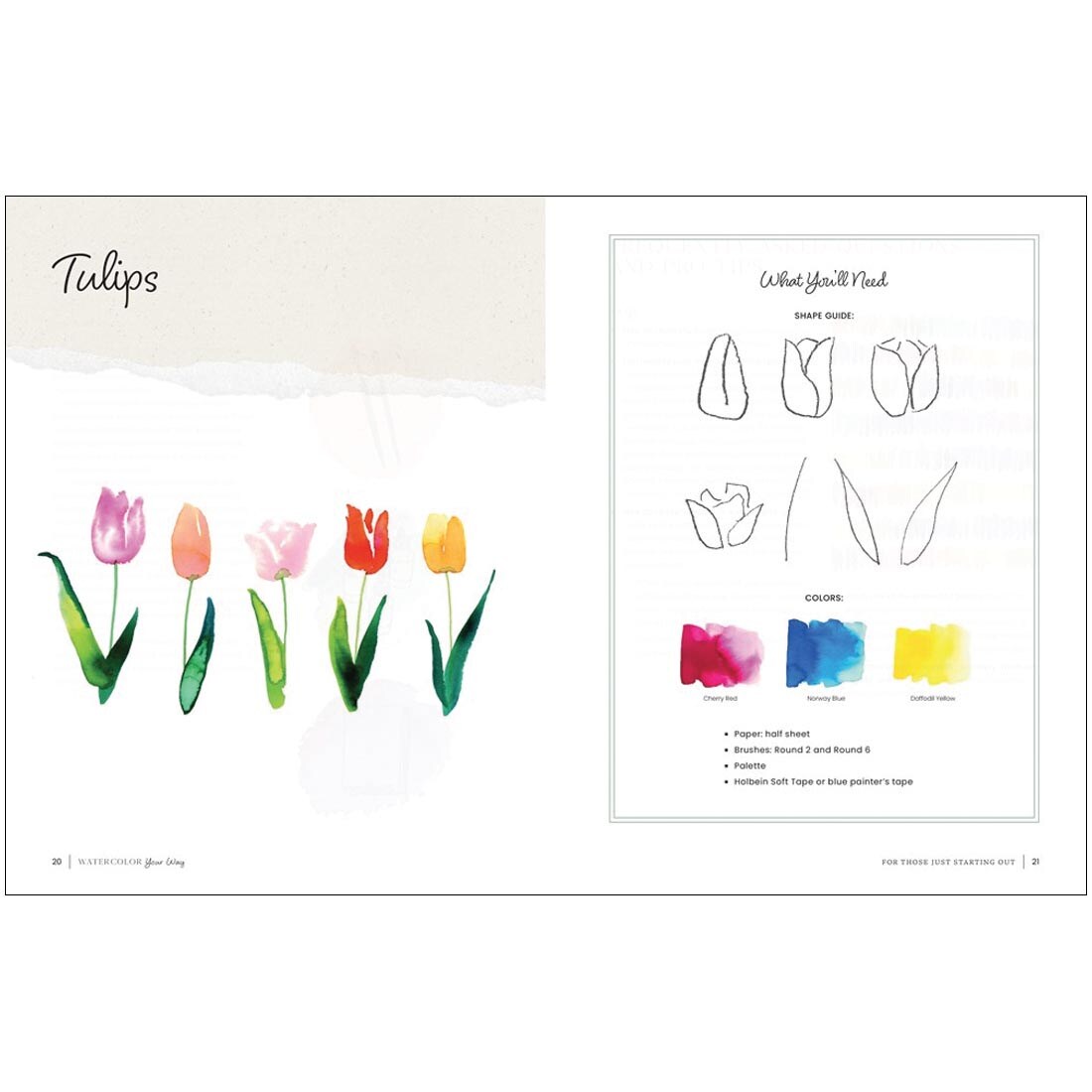 2 pages from the book Watercolor Your Way