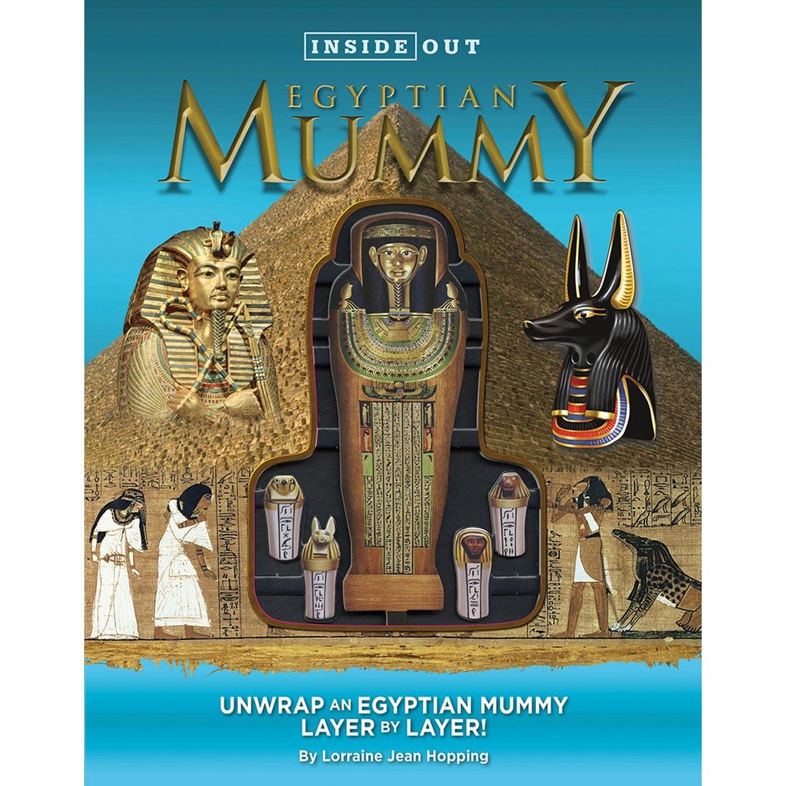 cover of Inside Out Book: Egyptian Mummy, showing a layered, interactive die-cut model of a mummy that changes as pages are flipped