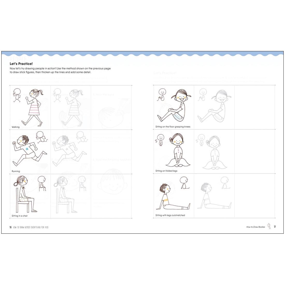 2 pages from How To Draw Almost Everything For Kids Book