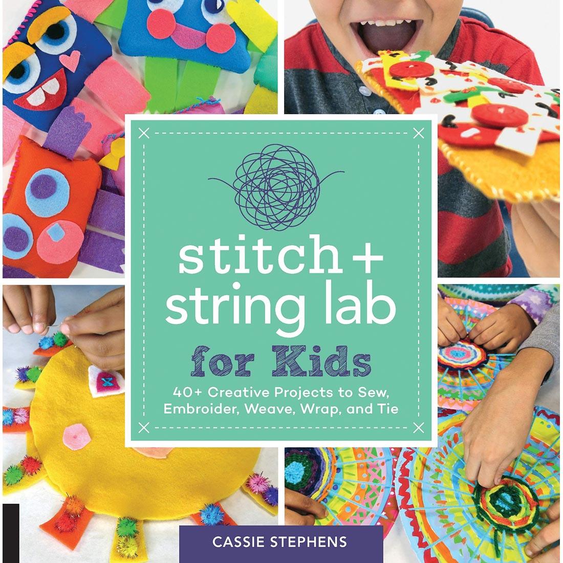 book cover of Stitch + String Lab For Kids