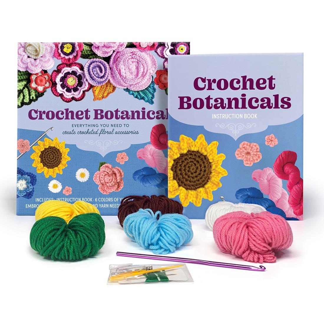 Crochet Botanicals Kit: Everything You Need To Create Crocheted Floral Accessories