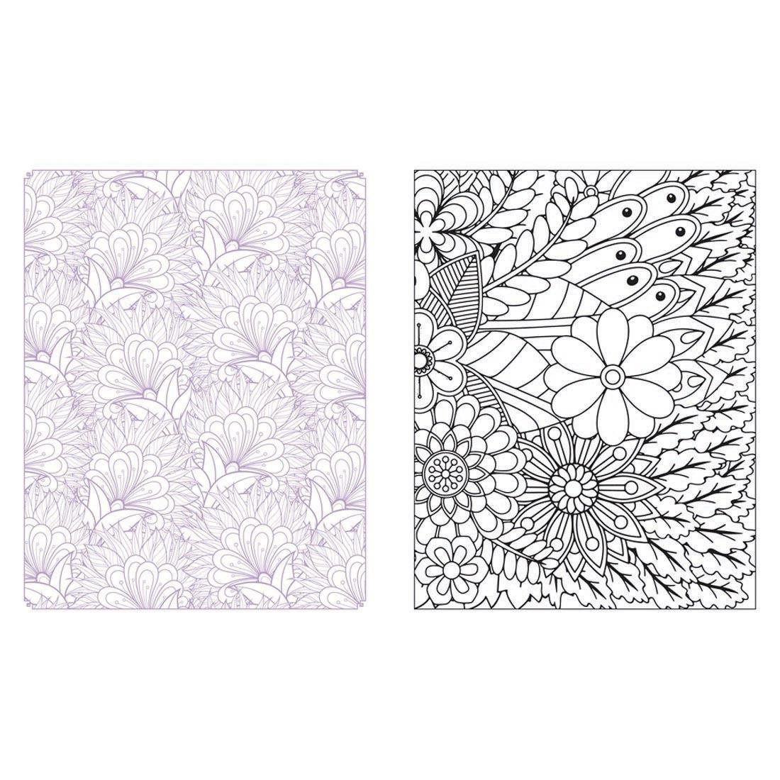 2 pages from Wildflowers In Bloom Coloring Book