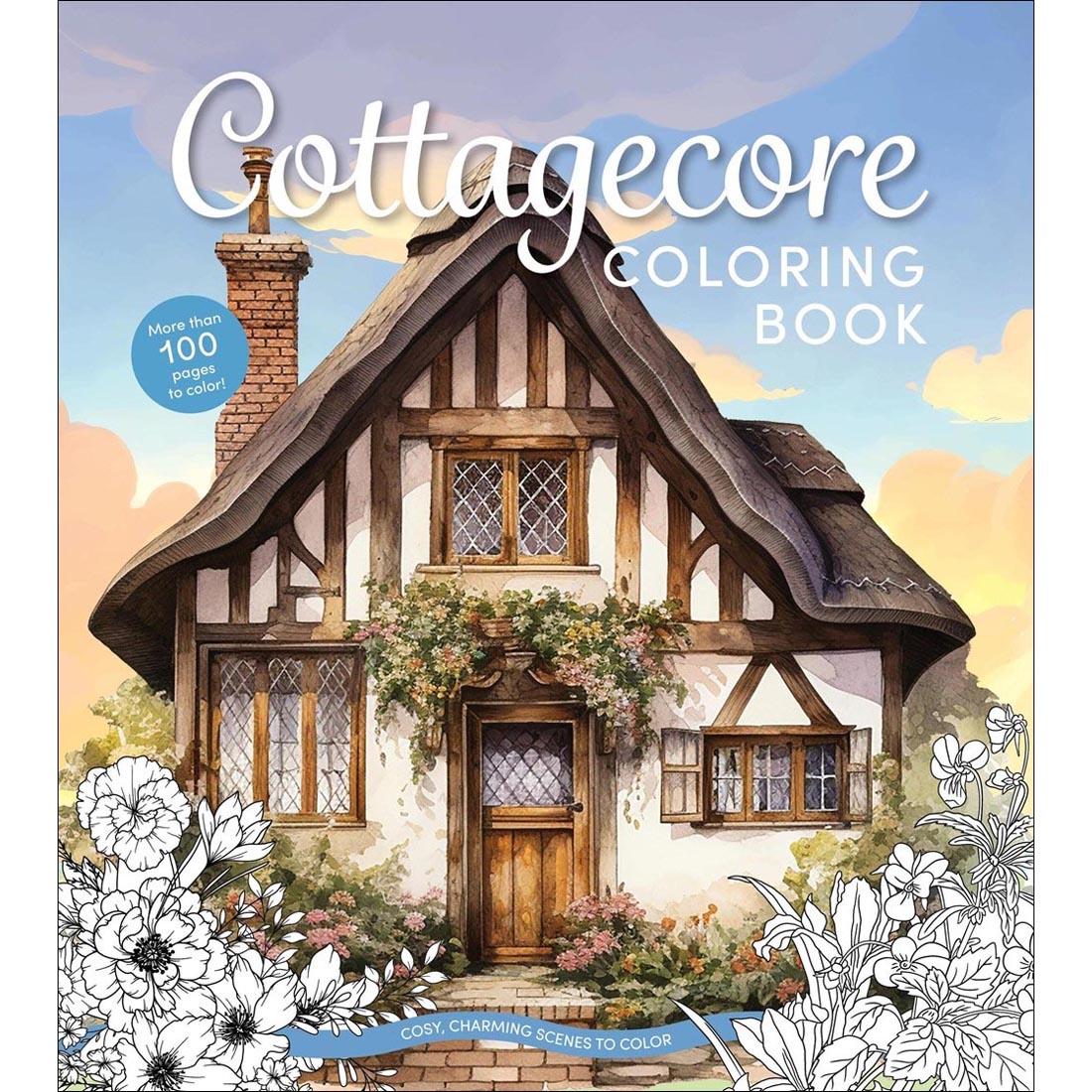 front cover of Cottagecore Coloring Book