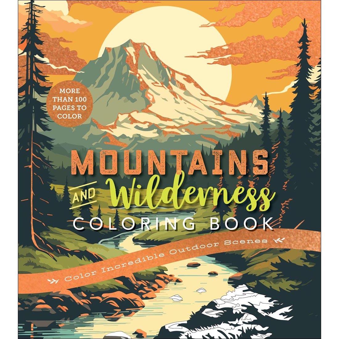 front cover of Mountains And Wilderness Coloring Book