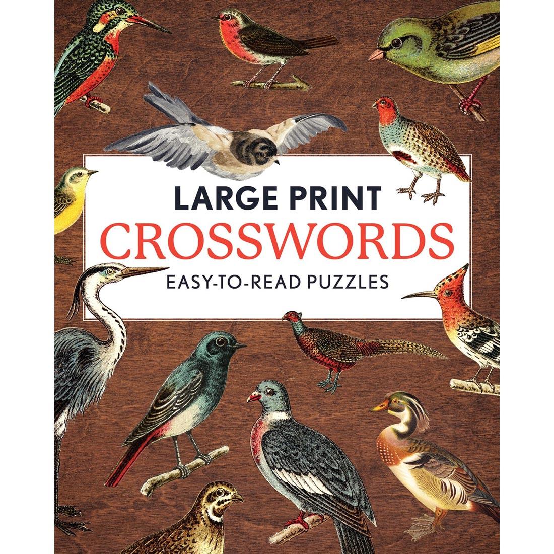 front cover of Large Print Crosswords: Easy-To-Read Puzzles