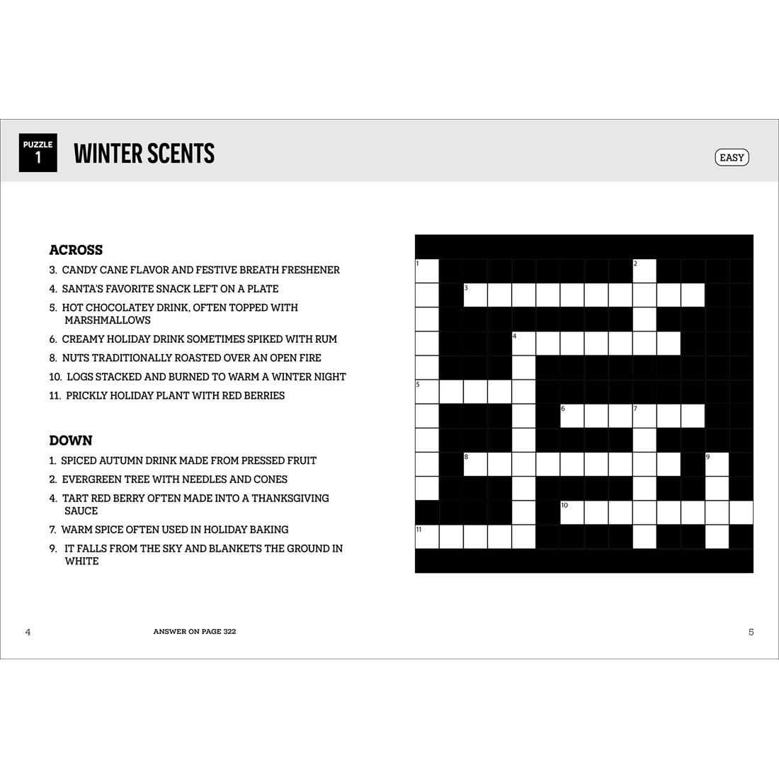 pages from the book Large Print Crosswords