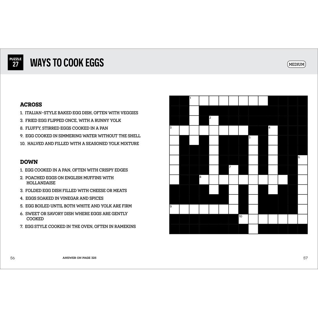 pages from the book Large Print Crosswords