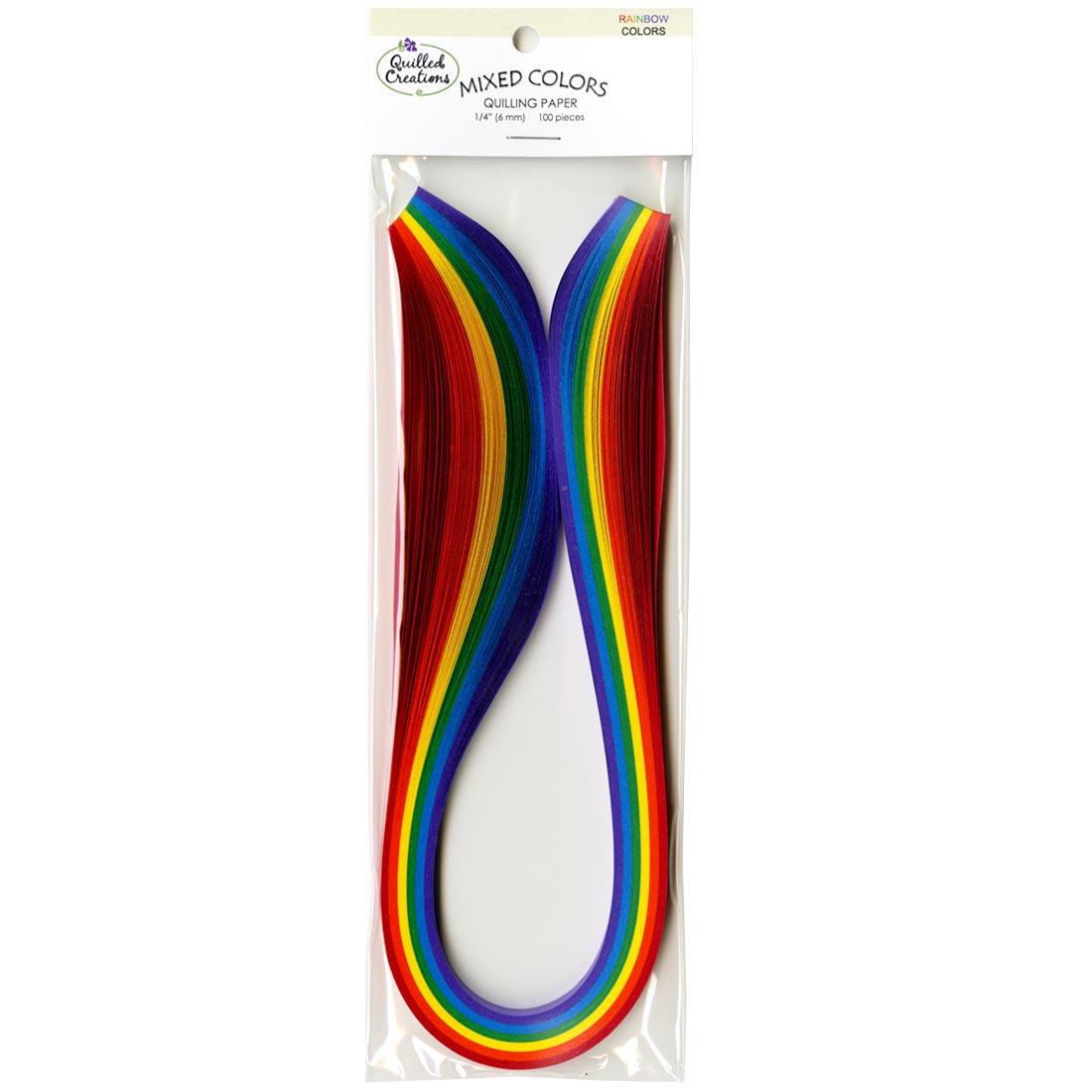 Rainbow Colors Quilling Paper by Quilled Creations