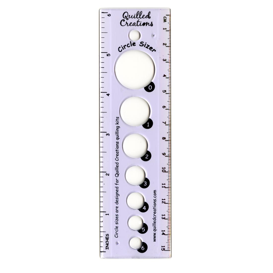 Quilling Circle Sizer Ruler by Quilled Creations