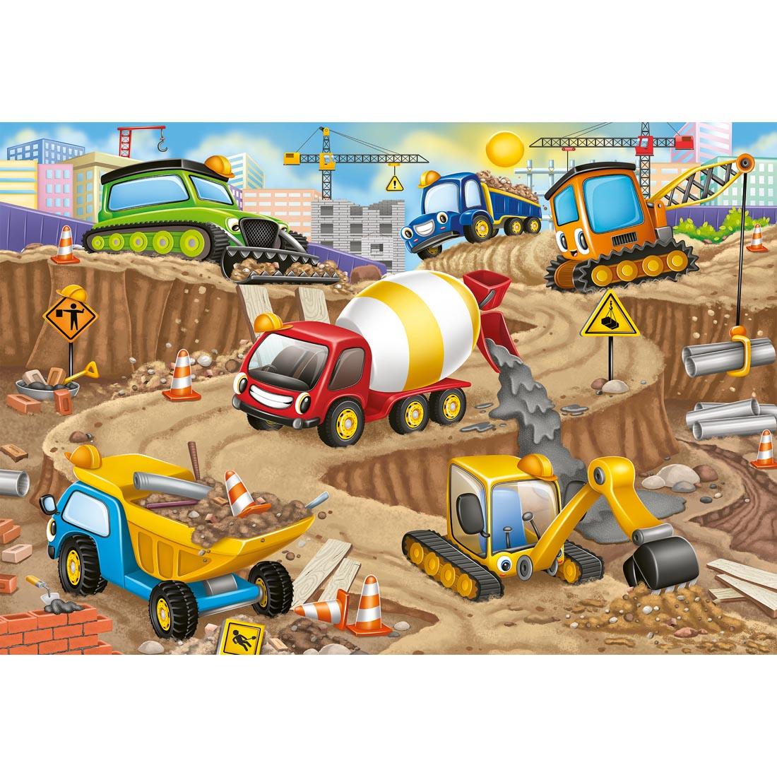 Construction Fun 24-Piece Floor Puzzle by Ravensburger