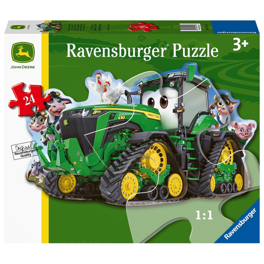 John Deere Tractor 24-Piece Shaped Floor Puzzle by Ravensburger