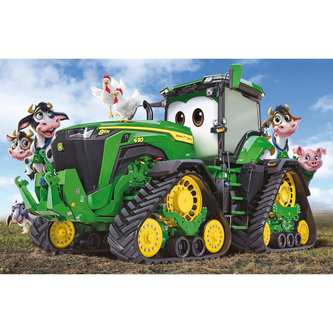 John Deere Tractor 24-Piece Shaped Floor Puzzle by Ravensburger