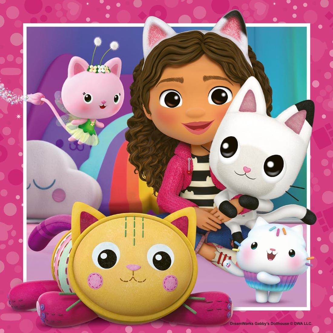 scene of one of the Gabby's Dollhouse It's Meow Time! 49-Piece Puzzles By Ravensburger