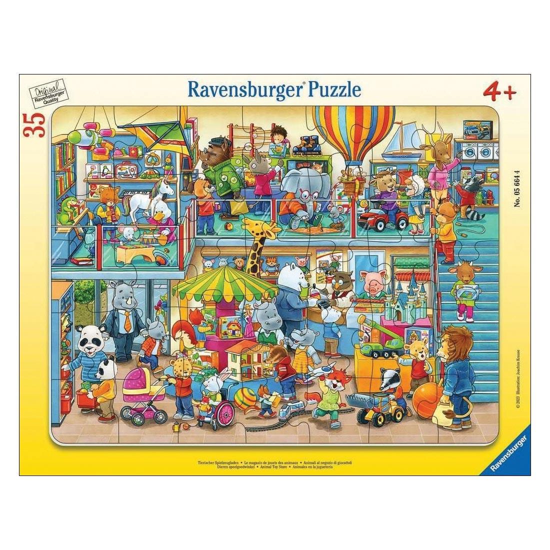 Animal Toy Store 35-Piece Frame Puzzle By Ravensburger