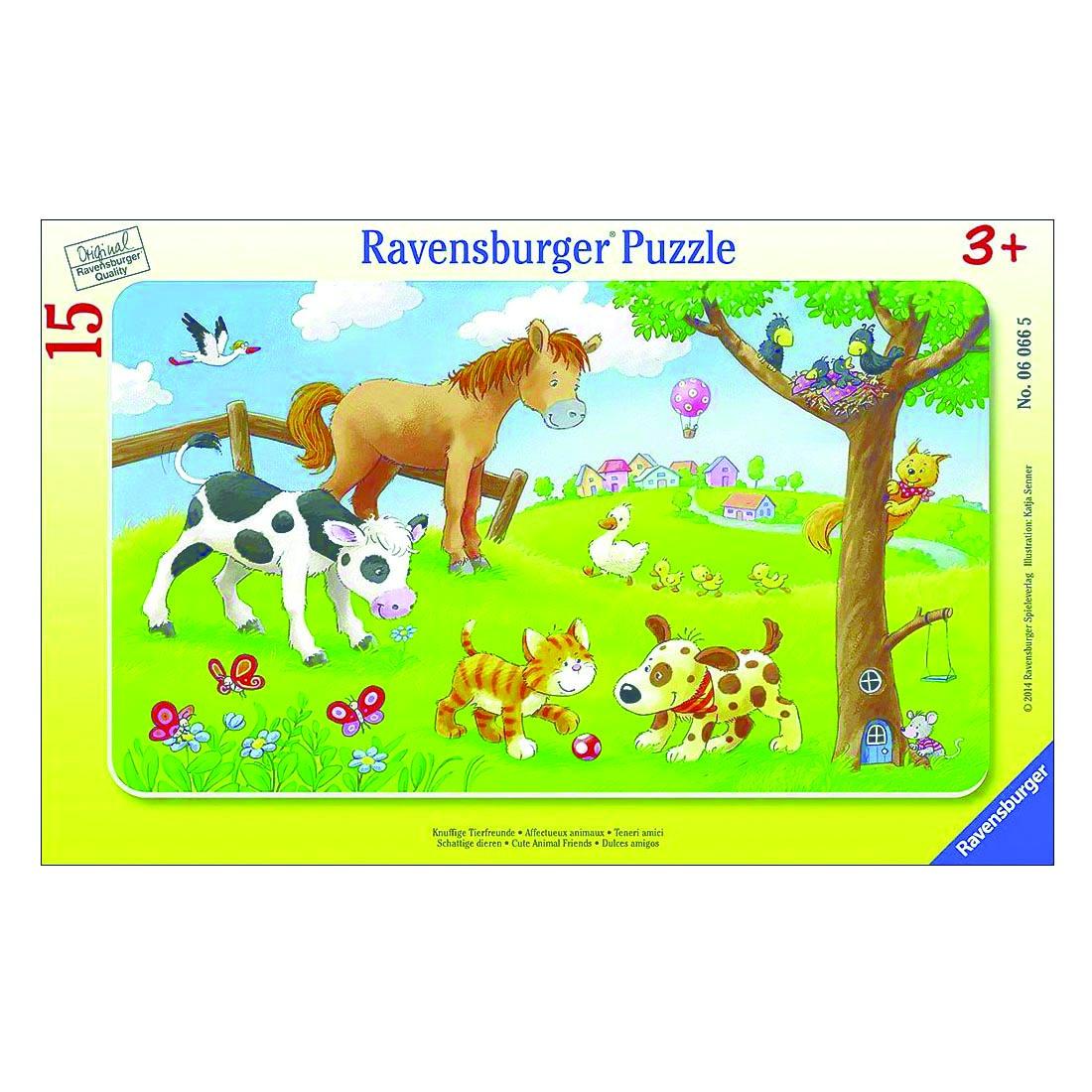 Cute Animal Friends 15 Piece Frame Puzzle By Ravensburger cute-animal-friends-15-piece-frame-puzzle-by-ravensburger