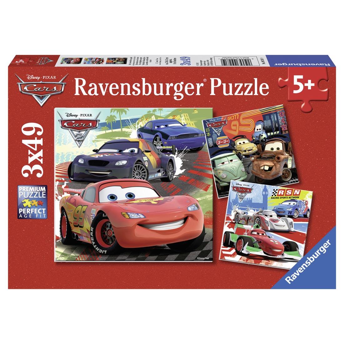 Disney Pixar Cars 2 Worldwide Racing Fun 49-Piece Puzzles by Ravensburger