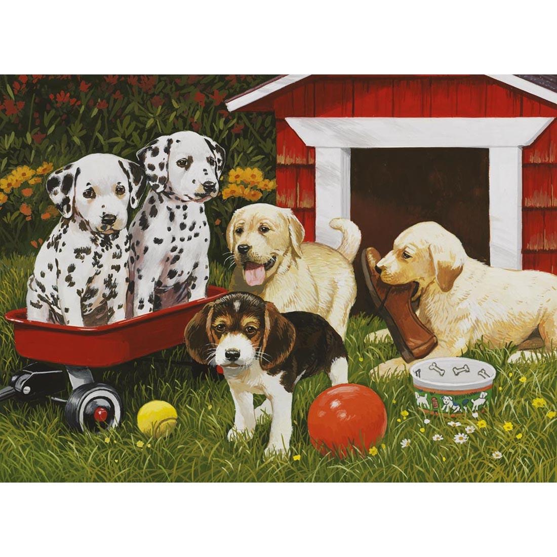 Puppy Party 60-Piece Puzzle by Ravensburger