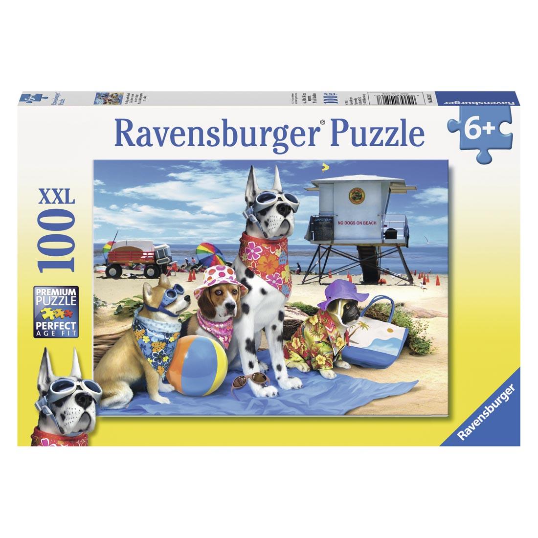 No Dogs On The Beach 100-Piece Puzzle by Ravensburger