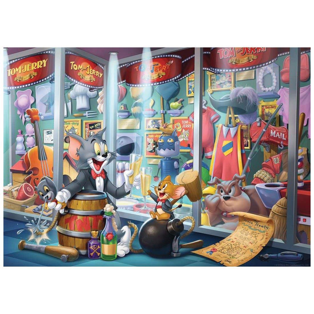 completed Tom & Jerry Hall Of Fame 1000-Piece Puzzle By Ravensburger