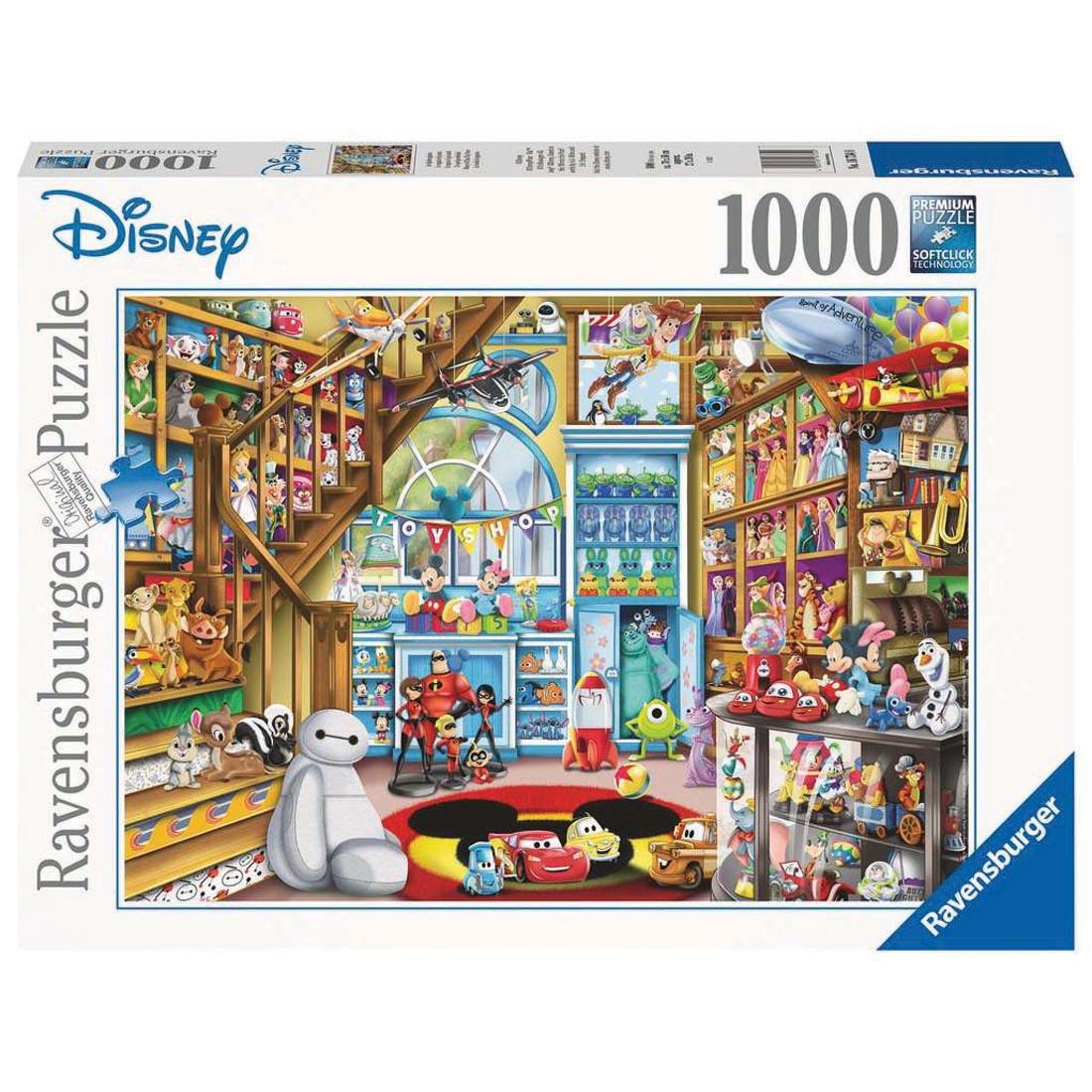 box of Disney-Pixar Toy Store 1000-Piece Puzzle By Ravensburger