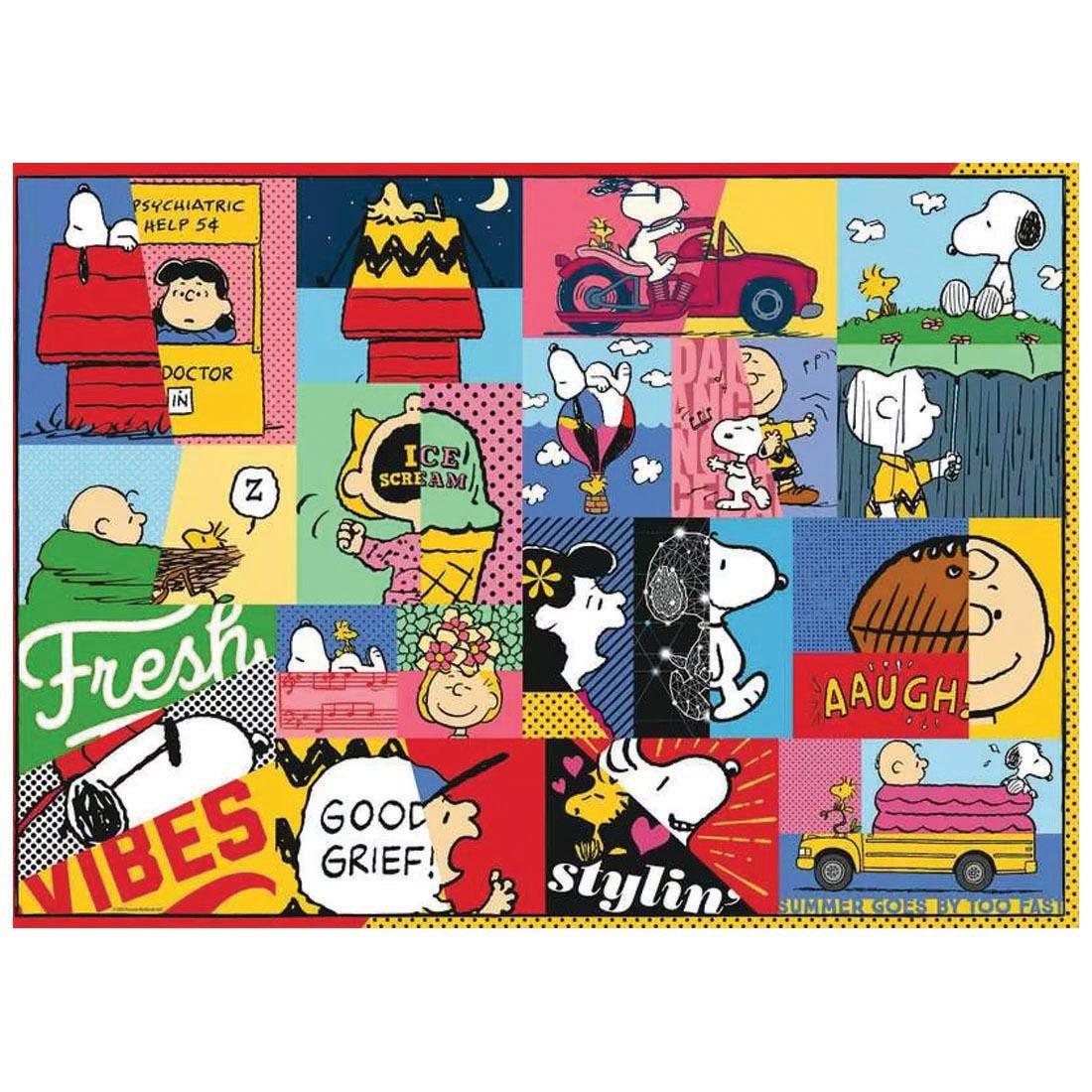 artwork for the Peanuts Moments 1000-Piece Puzzle By Ravensburger
