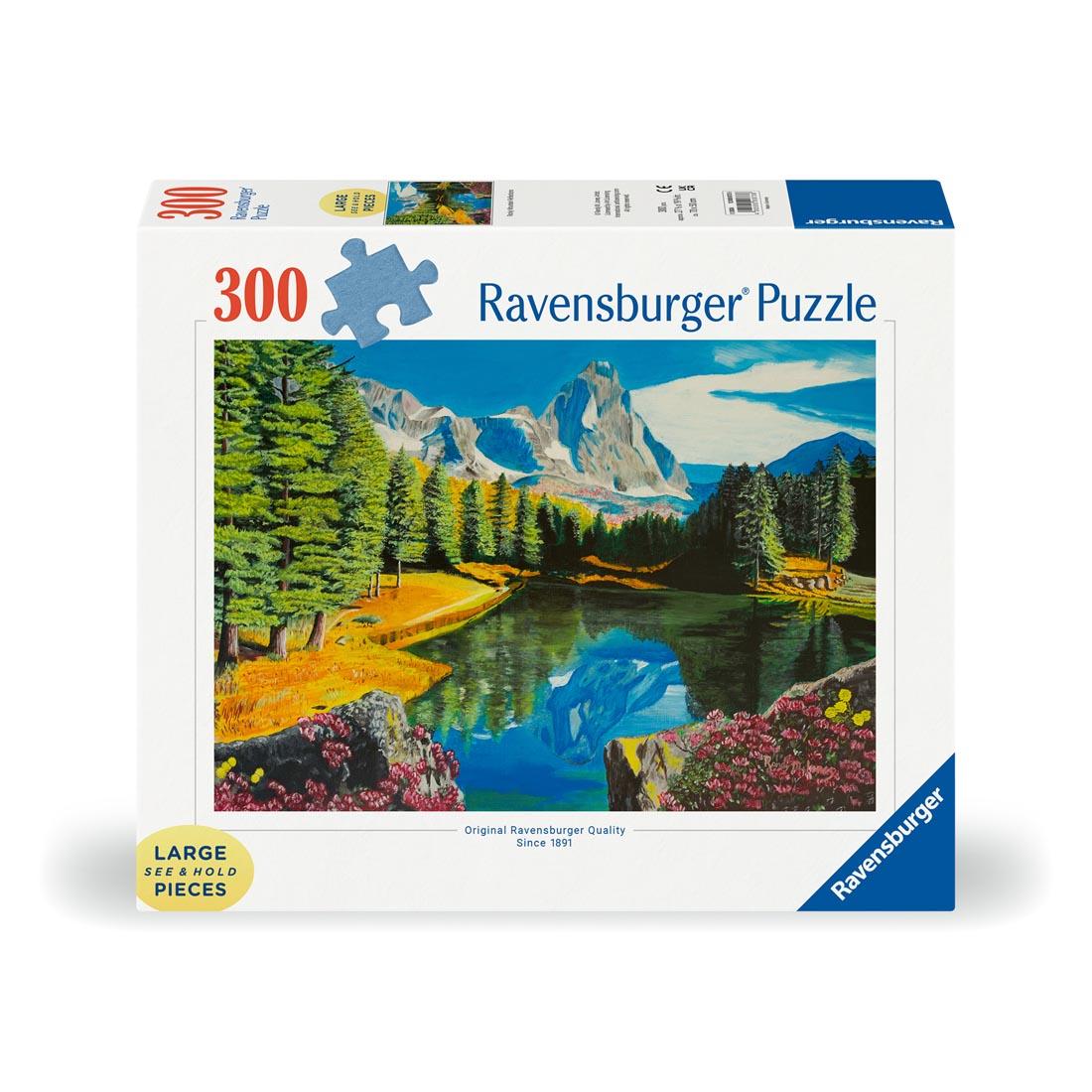 Rocky Mountain Reflections Large Format 300-Piece Puzzle By Ravensburger