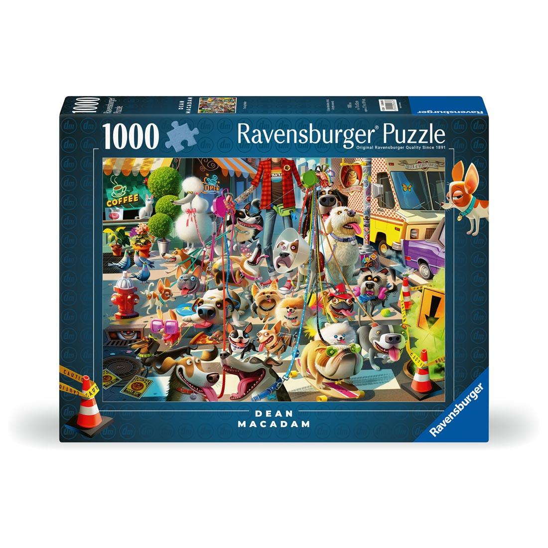 box for The Dog Walker 1000-Piece Puzzle By Ravensburger