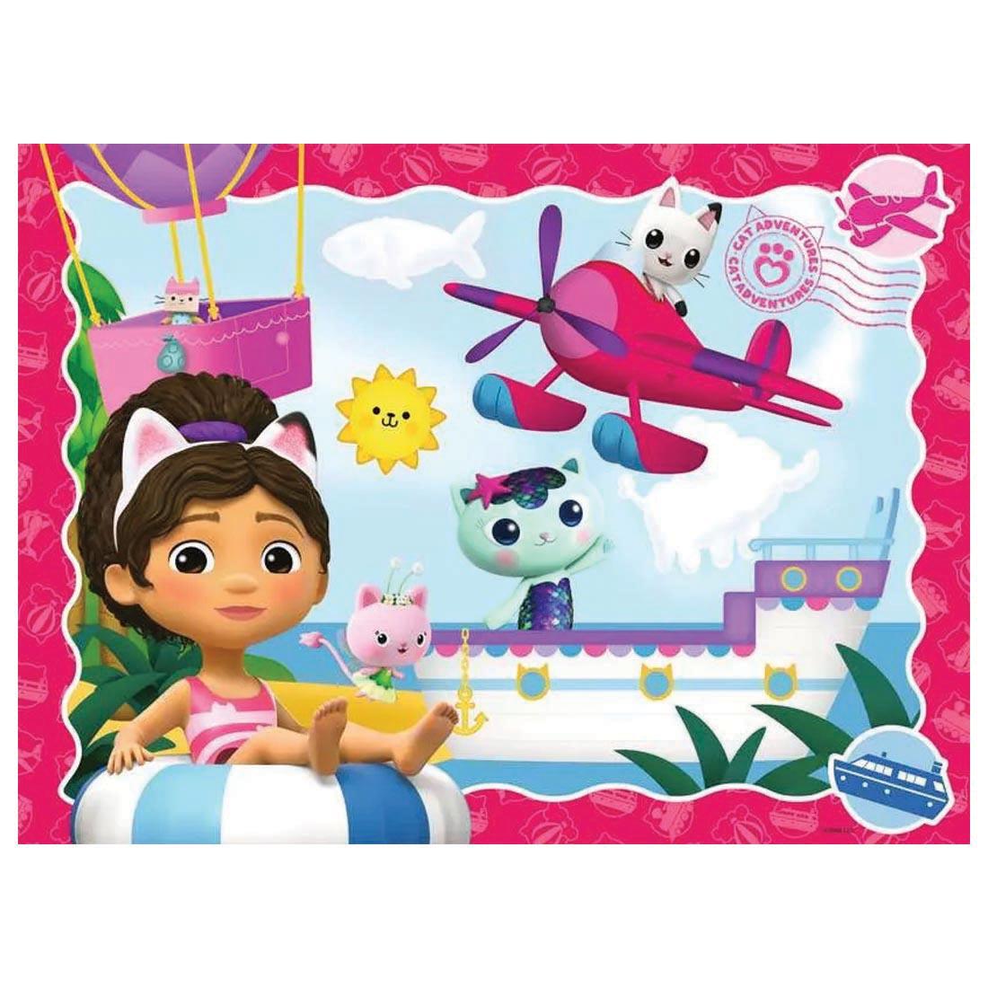 scene of Gabby's Dollhouse Cat Adventures 100-Piece Puzzle By Ravensburger