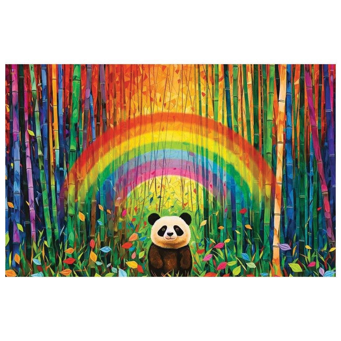 artwork of the Bamboo Panda 200-Piece Puzzle By Ravensburger