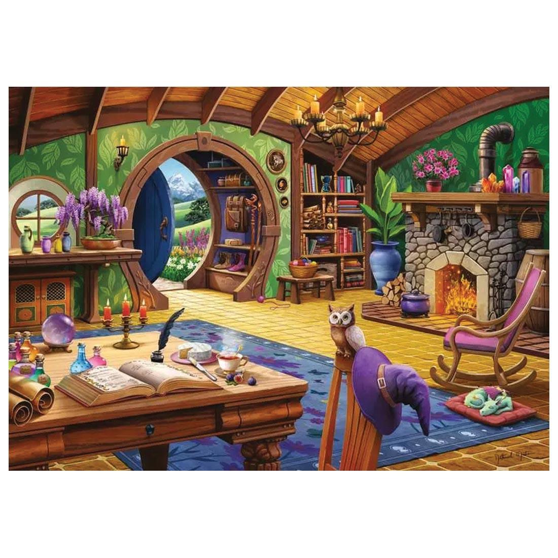 artwork for Charmed Cottage 1000-Piece Puzzle By Ravensburger