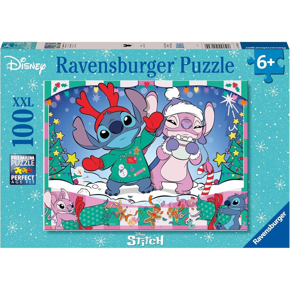 Disney Stitch Christmas 100-Piece Puzzle By Ravensburger