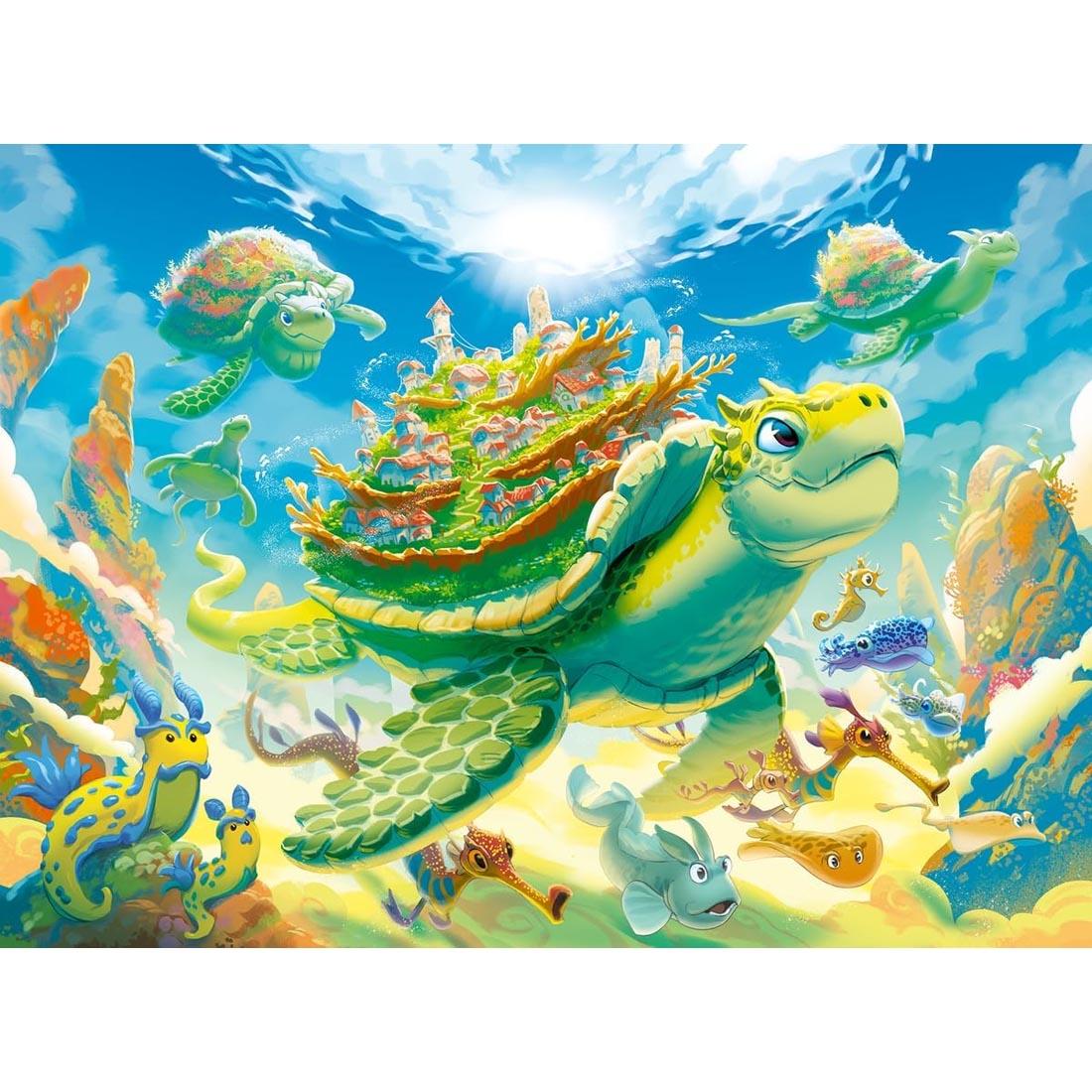 scene of Magical Underwater World 200-Piece Puzzle By Ravensburger