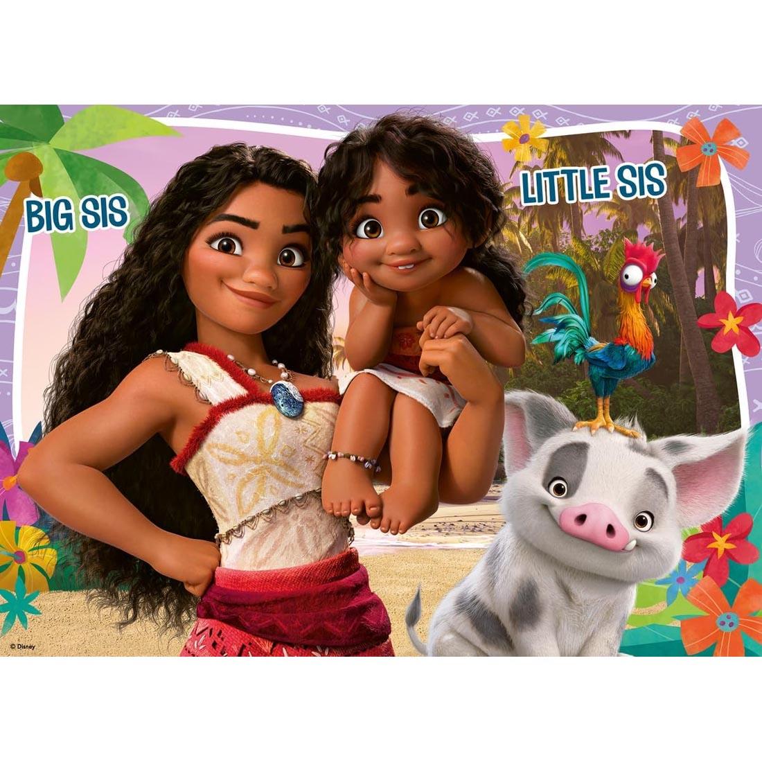 scene of one of the Disney's Moana 2 100-Piece Puzzles By Ravensburger