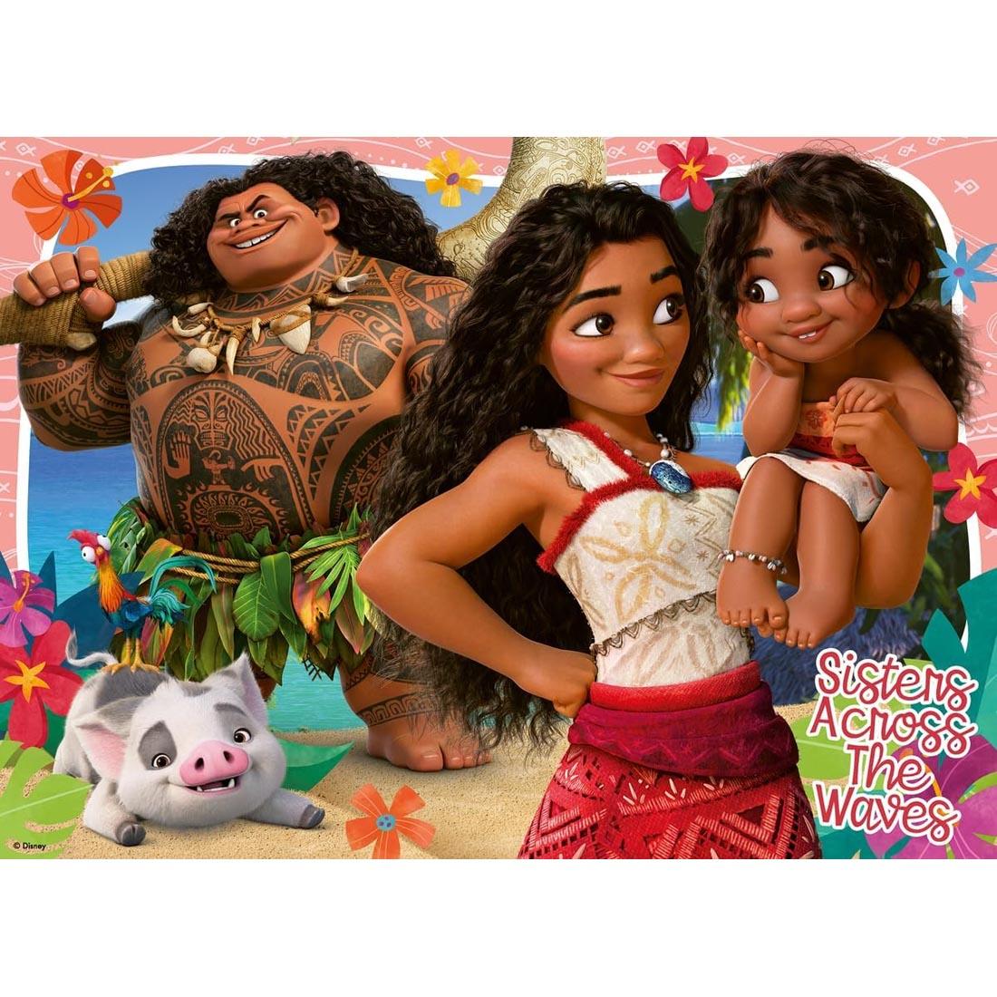 scene of one of the Disney's Moana 2 100-Piece Puzzles By Ravensburger