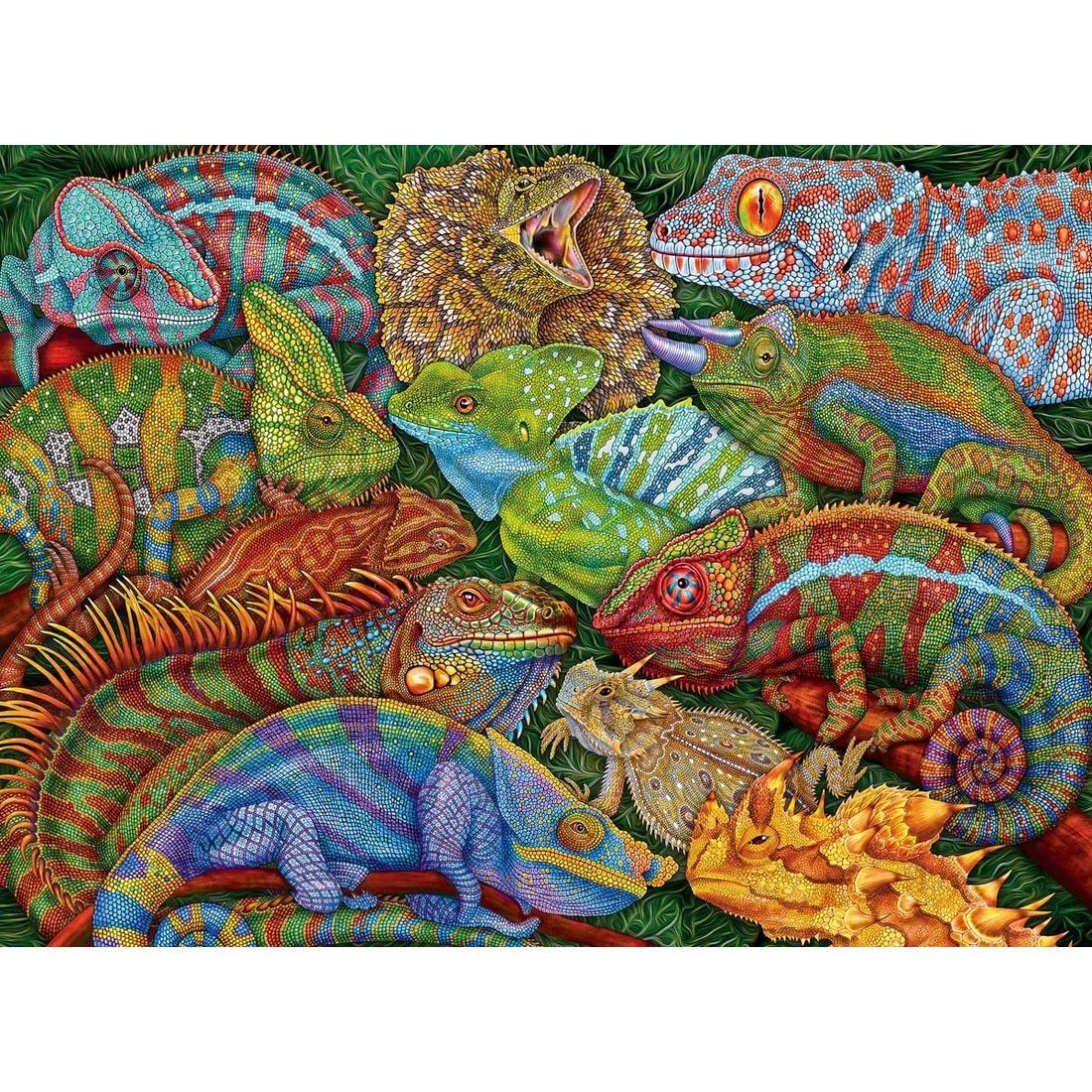 scene for Riveting Reptiles 300-Piece Puzzle By Ravensburger