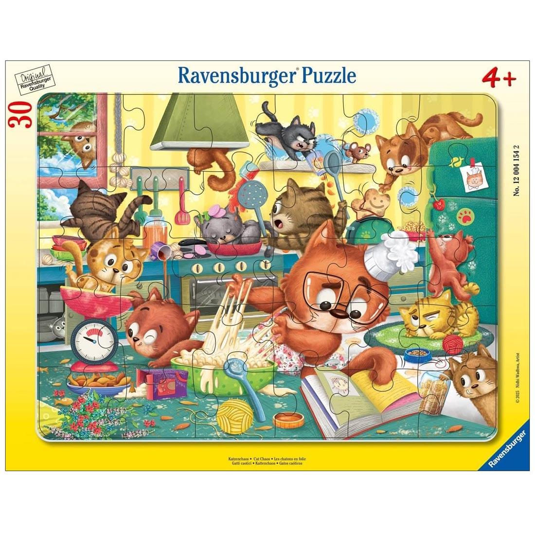 Cat Chaos 30-Piece Frame Puzzle By Ravensburger